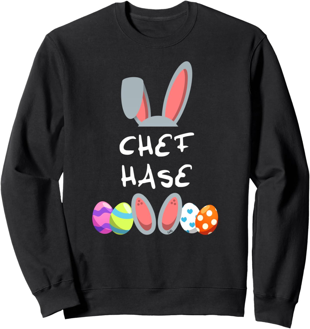 Chef Hase Osterhase Partnerlook Outfit Männer Frauen Ostern Sweatshirt