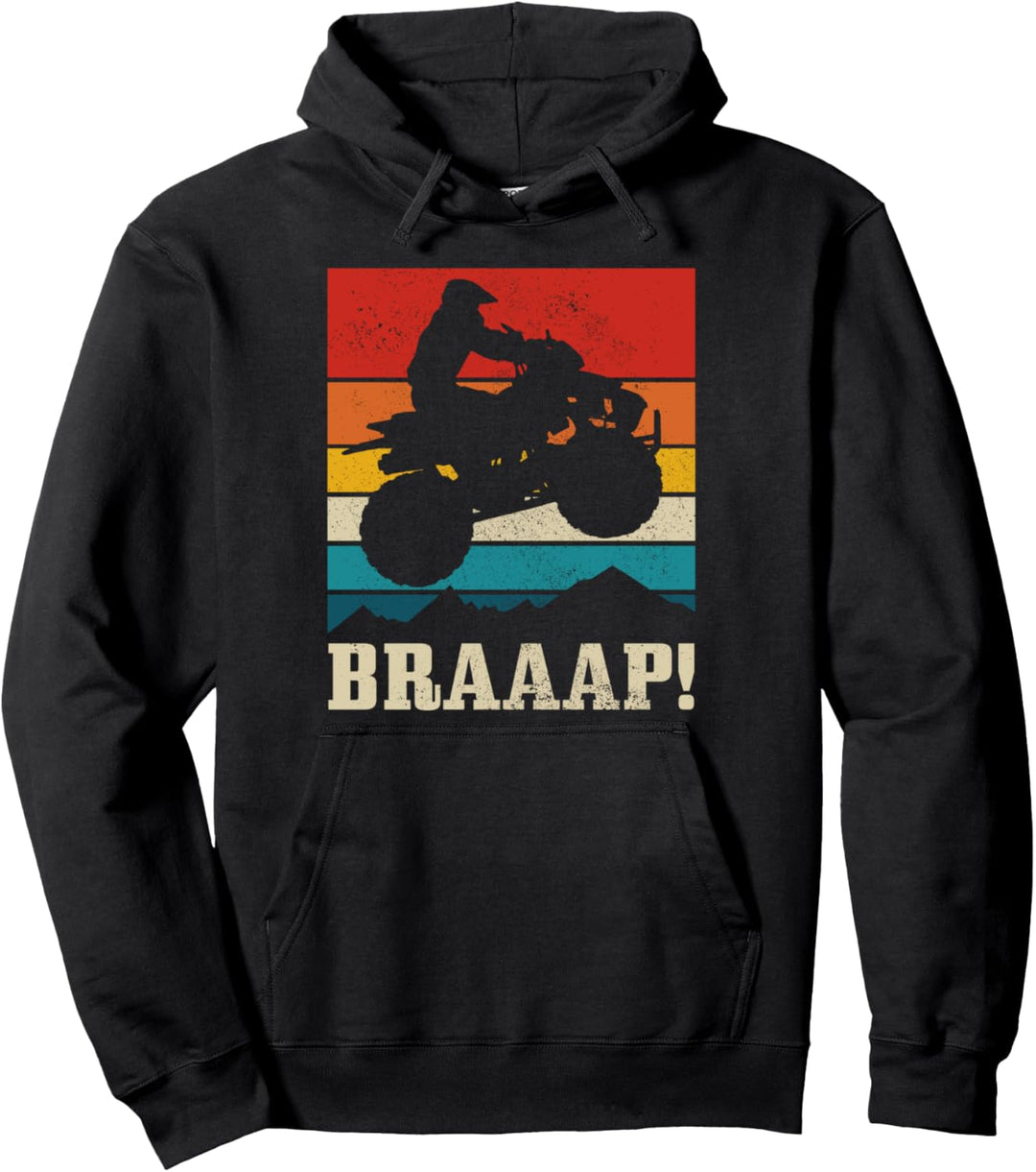 BRAAP Quad Bike ATV Vintage Lustig Geschenk Pullover Hoodie