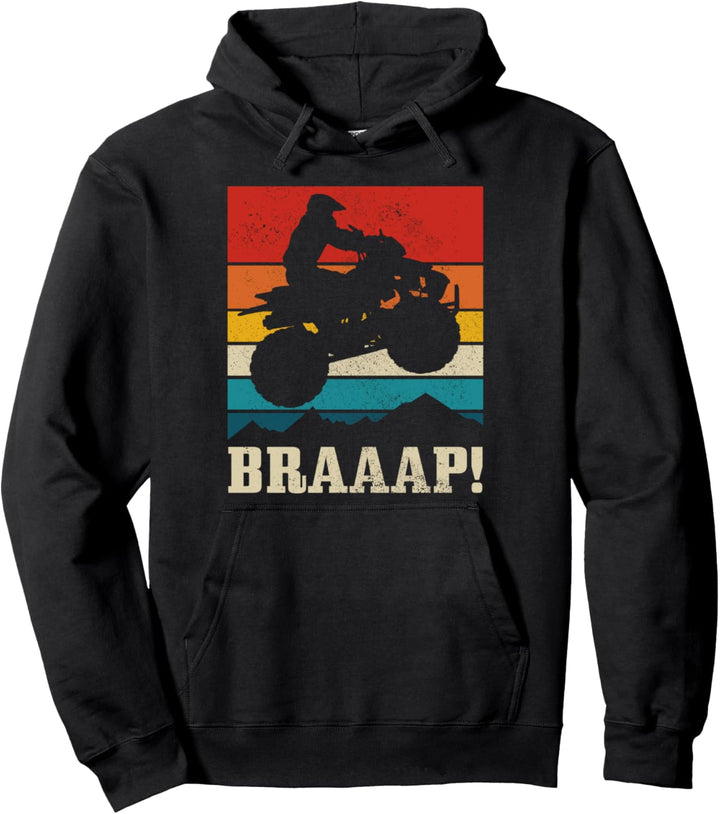BRAAP Quad Bike ATV Vintage Lustig Geschenk Pullover Hoodie