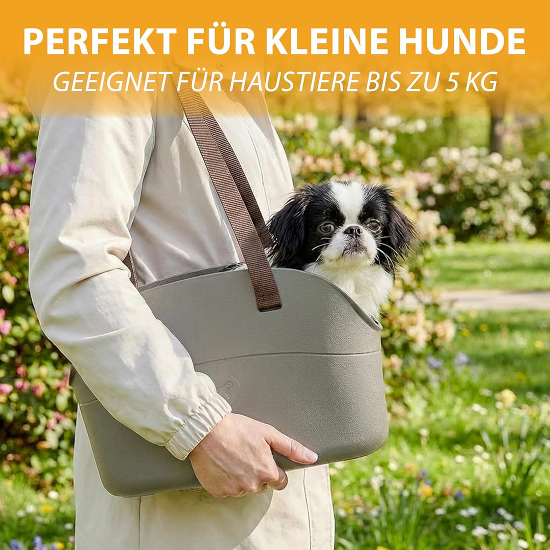 Ferplast Hundetragetasche für kleine Hunde und Katzen WITH-ME SMALL, Transporttasche für Haustiere,