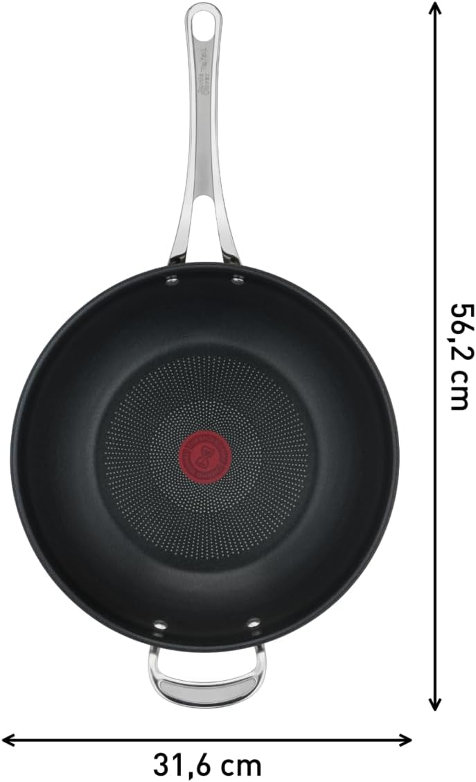 Tefal E30688 Jamie Oliver Cook`s Classic Wokpfanne 30 cm | Antihaftversiegelung | sicher | Thermo-Si