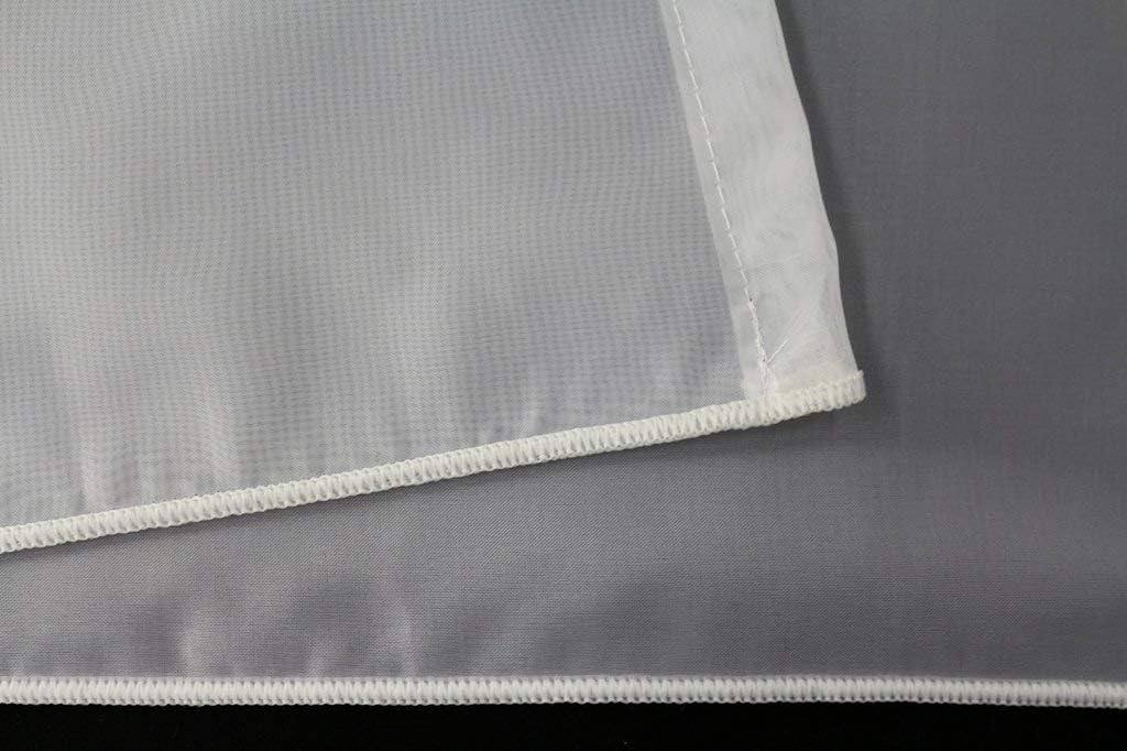 EASYHomefashion Fertiggardine nach Mass Voile Store weiss, massgefertigt, halbtransparent mit 5er-FA