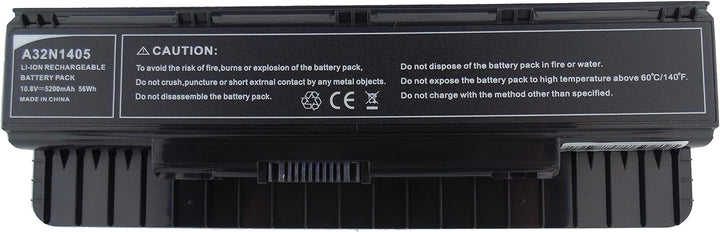 FengWings® 5200mAh A32N1405 Akku, Kompatibel mit asus akku a32n1405 A32ni405, Replace for akku asus
