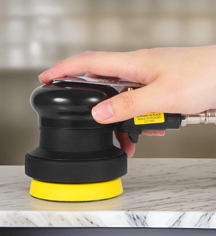 Druckluft Exzenterschleifer 75mm (3"), 10000 RPM, Profi mini Druckluftschleifer Schleifmaschine Poli