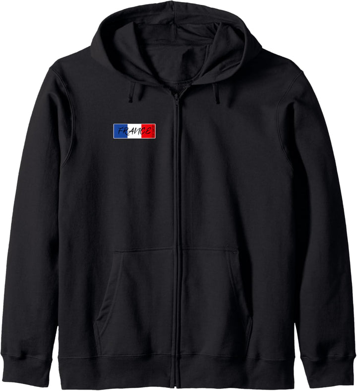 FRANKREICH FRANCE EIFFELTURM FLAGGE BAND ABZEICHEN Kapuzenjacke