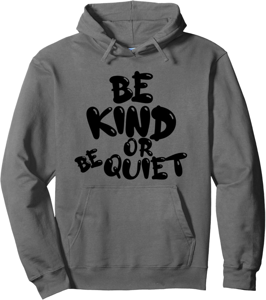 NETT SEIN KIND oder SEIN RUHIG - Schwarzes Textdesign Pullover Hoodie