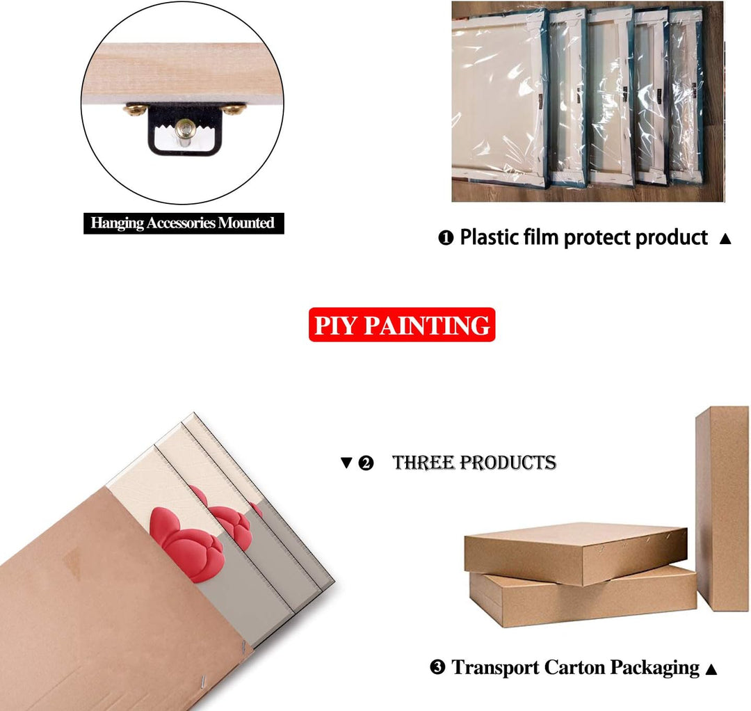 Piy Painting Kunstdruck auf Leinwand, elegante Tulpen, Gemälde, Gänseblümchen, repräsentiert reine L