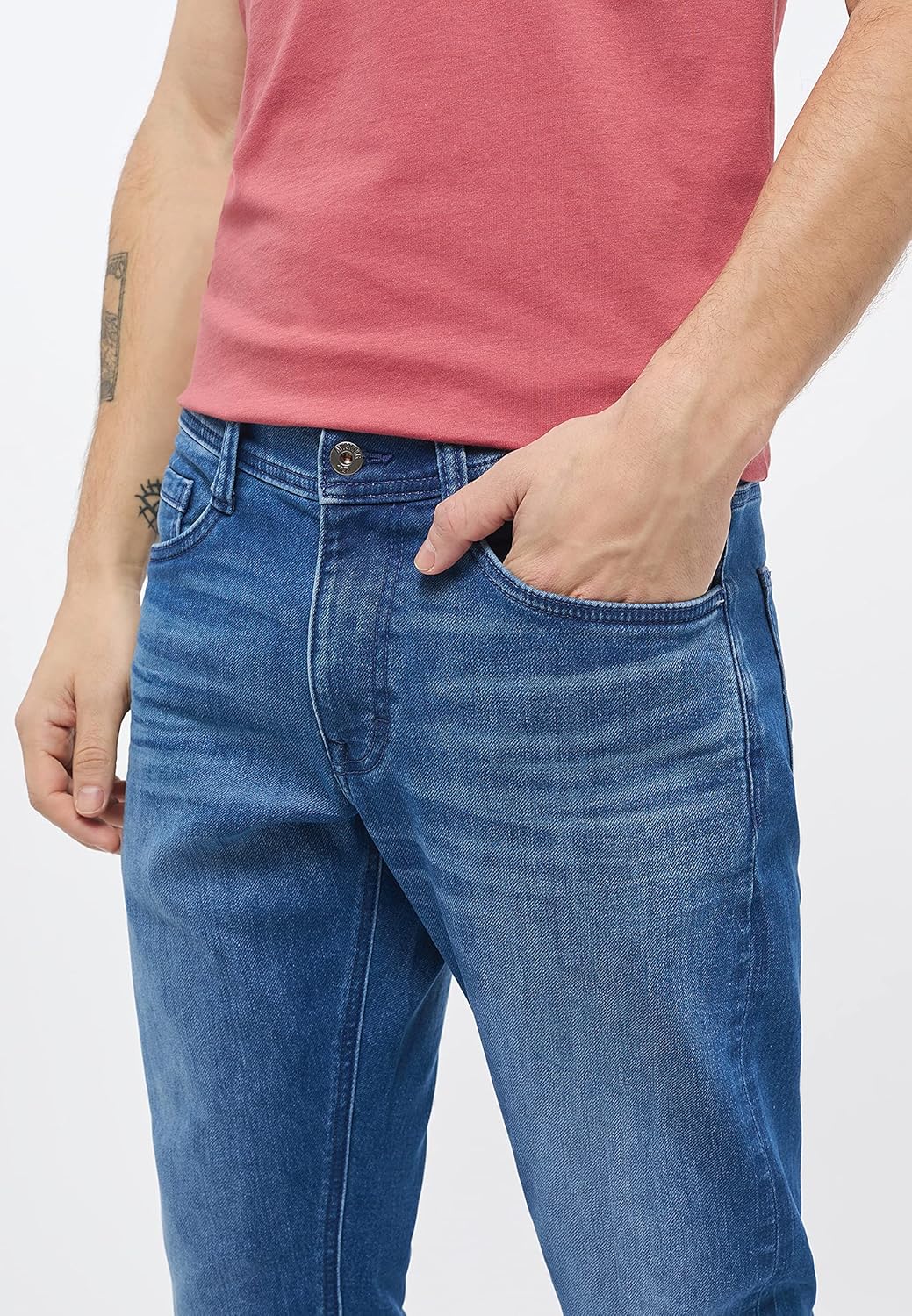 MUSTANG Herren Style Oregon Tapered K Jeans 34W / 32L Blau, 34W / 32L Blau