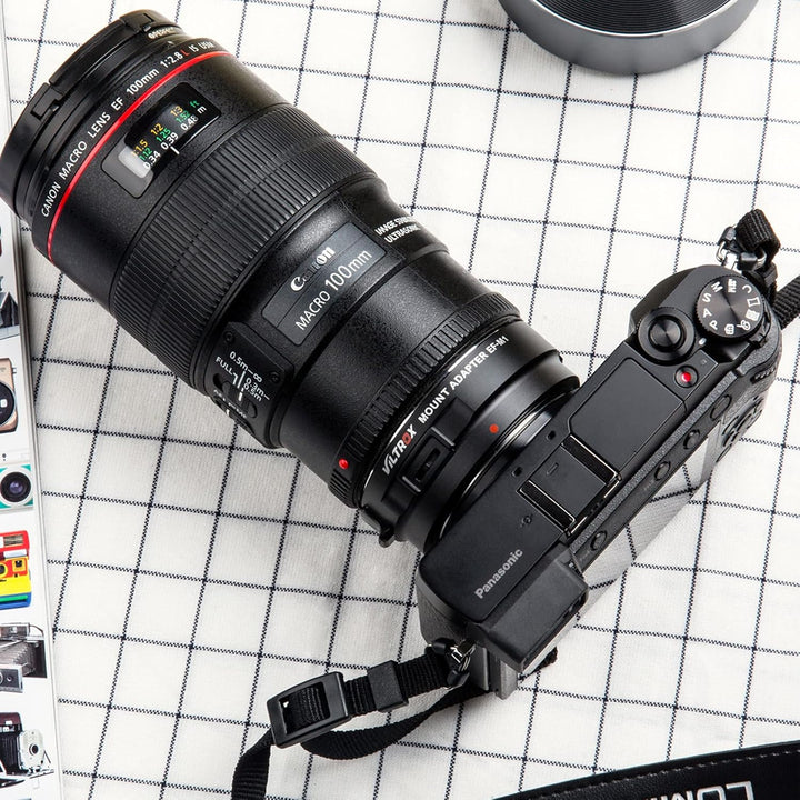 Viltrox EF-M1 AF Autofokus Objektivadapter mit Blendensteuerung, EXIF-Übertragung für Canon EOS EF/E