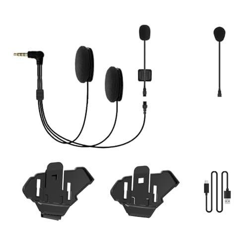 Ausschliesslich KT1: Motorrad-Headset-Zubehör, Helmsprechanlage-Ersatzteile mit Montagehalterung, KT