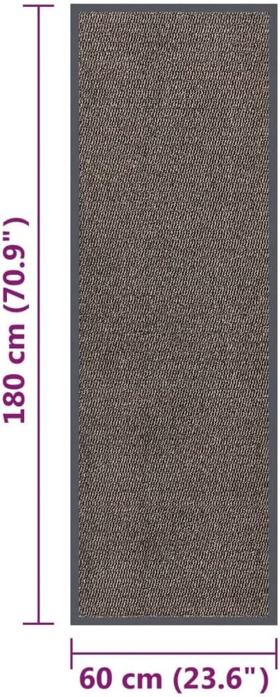 homiuse Fussmatte Getuftet 60x180 cm Dunkelbraun Schmutzfangmatte Fussmatte Innen Fussmatte Aussen T