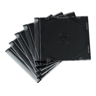 CD Slim Jewel Case für 1 CD mit schwarzem Tray 5,2 mm (100er Pack)