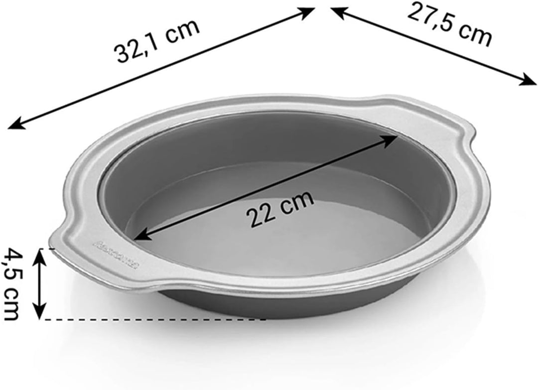 Tescoma Delicia Kuchenform aus Silikon mit Metallrand, Durchmesser 22 cm Runde Kuchenform, Runde Kuc