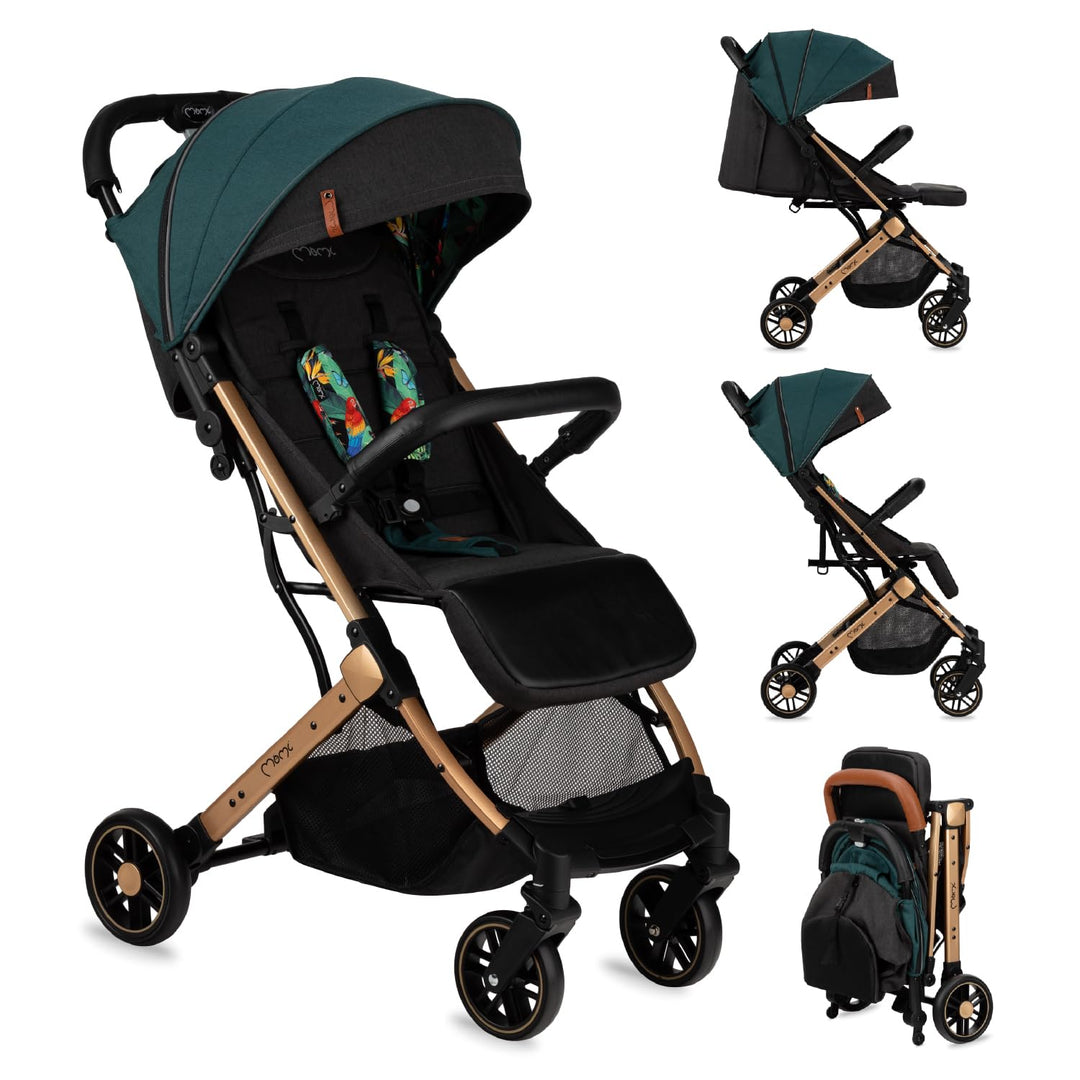 MOMI ESTELLE Kinderwagen für Kinder ab 6 Monat bis zu max. Körpergewicht von 15 kg, H105 x B51 x T75