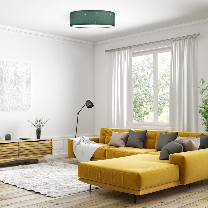 Navaris LED Deckenleuchte rund mit Sterneneffekt - dimmbar mit Fernbedienung - verstellbare Farbtemp
