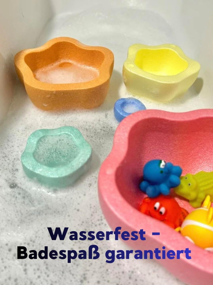 Generisch Balanciersteine mit Balancierbrett als Set für Kinder I Spiel- & Stapelsteine I Motorikspi