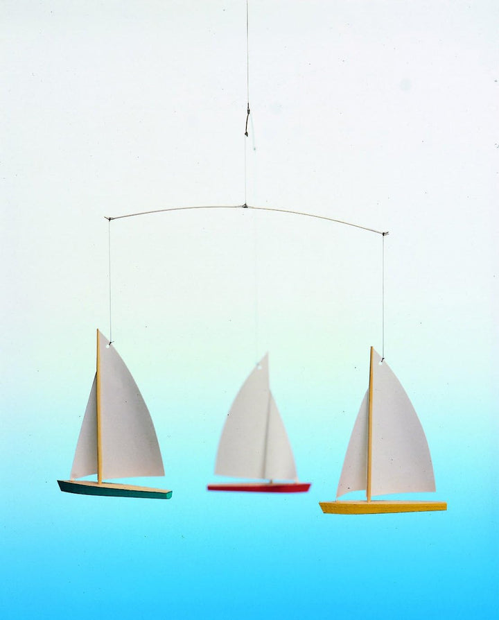 Flensted Mobiles Dinghy Regatta 3 Mobile, Stahl, Mehrfarbig, 28x38 cm