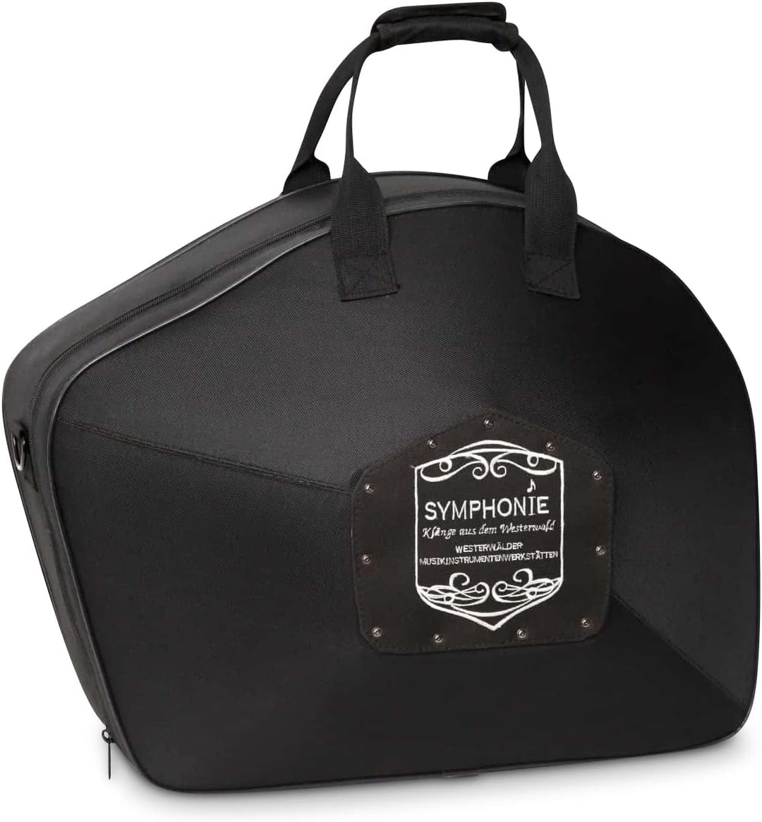 SYMPHONIE WESTERWALD Waldhorn/Doppelhorn in Bb/F, Goldmessing inkl. Luxus-Hartschalenkoffer und Zube