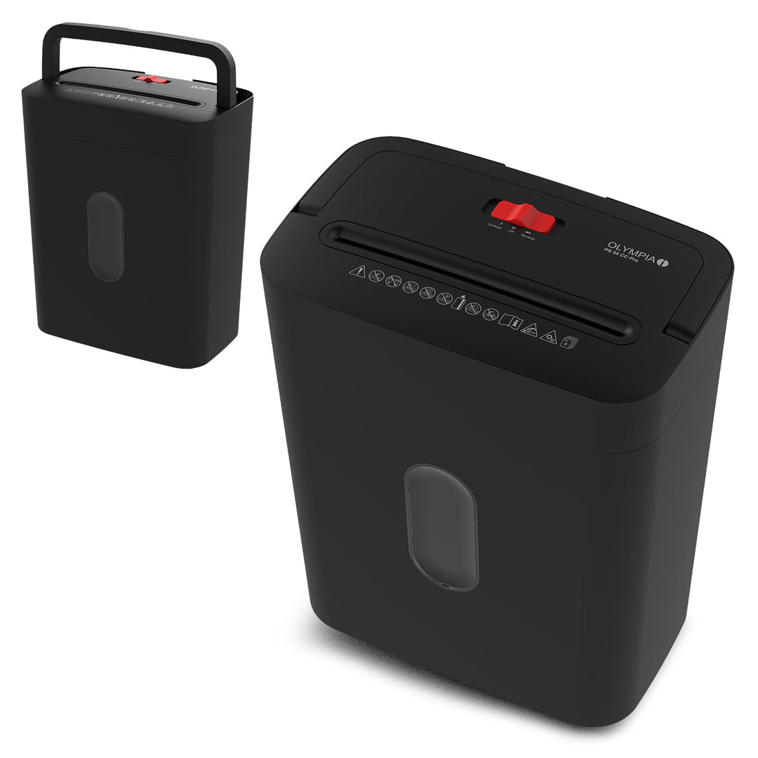 OLYMPIA PS 54 CC Pro Aktenvernichter | Papierschredder mit Partikelschnitt 4×38 mm | Schredder Akten