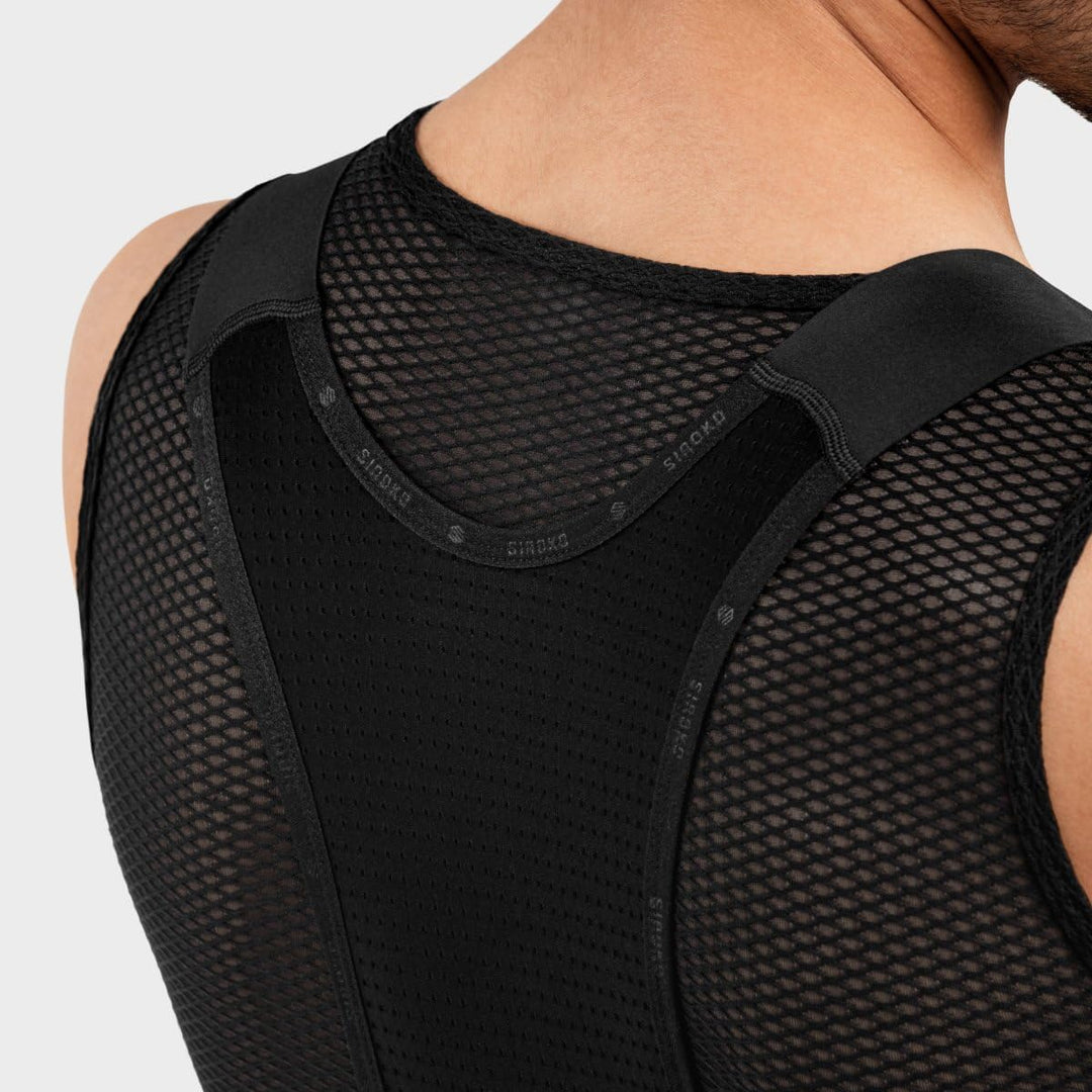 SIROKO Kurze SRX Fahrrad-Trägerhose Herren Italienisches MITI Gewebe Doppelt Dichtes Sitzpolster S G