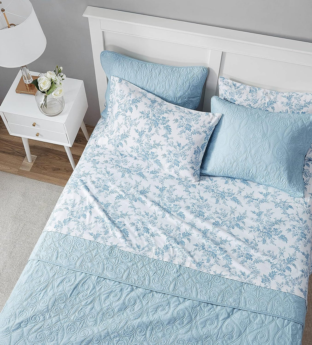 Laura Ashley Home - King-Size-Bettlaken, Baumwoll-Flanell-Bettwäsche-Set, gebürstet für zusätzliche
