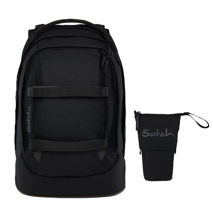 Satch Pack Schulrucksack Set 2tlg. inkl. Pencil Slider (Blackjack), Blackjack