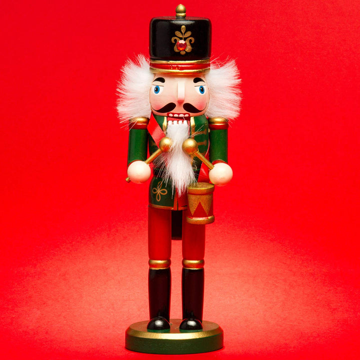 SIKORA NK-G Deko Nussknacker Figur aus Holz Weihnachten 3 Verschiedene Motive, Farbe/Modell:Trommler