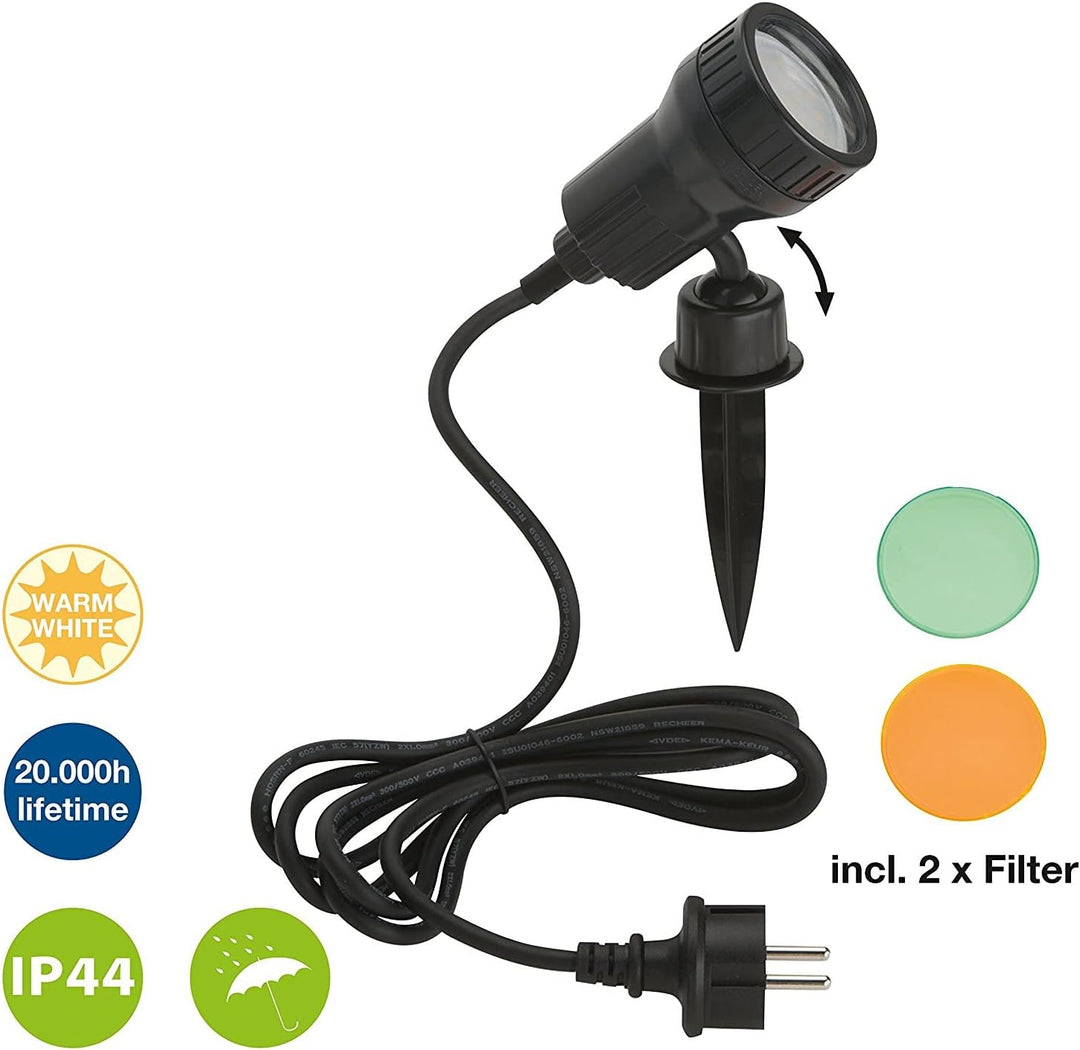 Trango 1-flammig IP44 Gartenleuchte 3075 Aussenleuchte *SOPHIA* inkl. 1x GU10 LED Leuchtmittel – 300