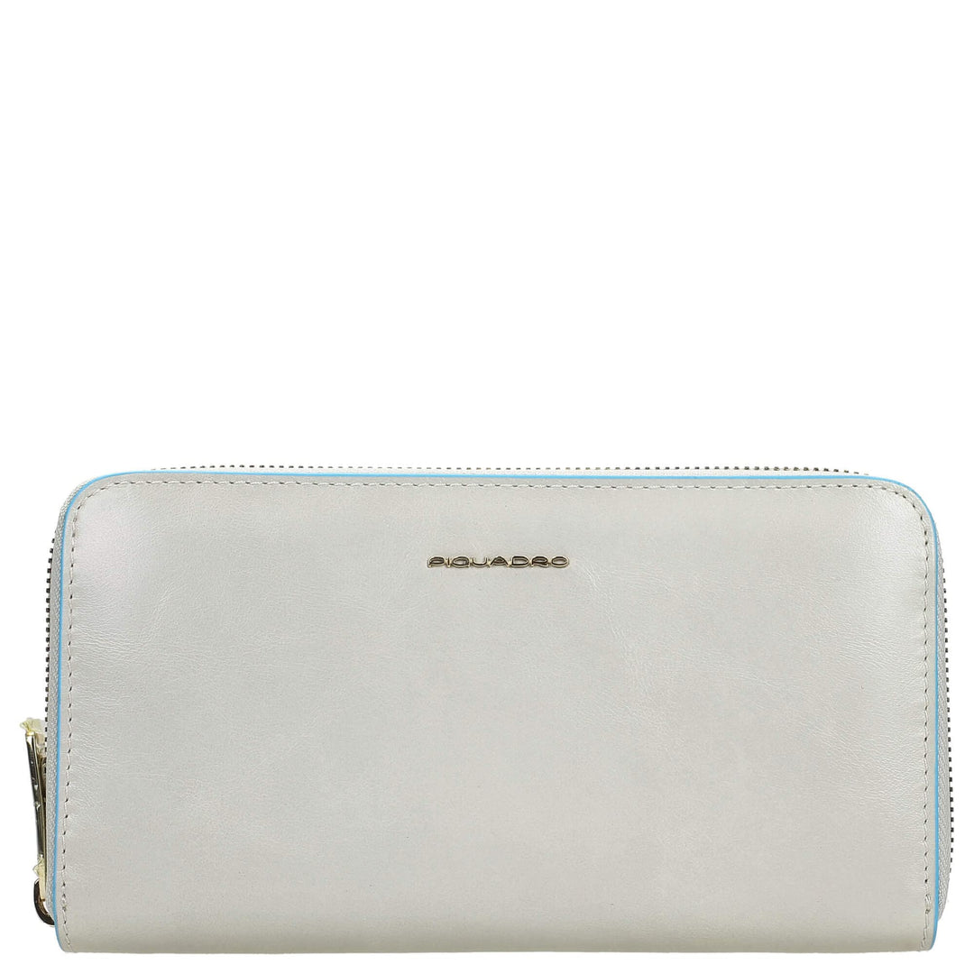 Piquadro Blue Square - Damengeldbörse 19 cm beige, Beige