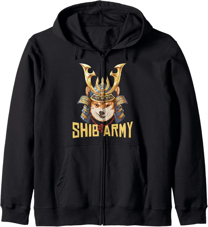 Shib Army Crypto Samurai Shiba Inu Dog Lover Kapuzenjacke