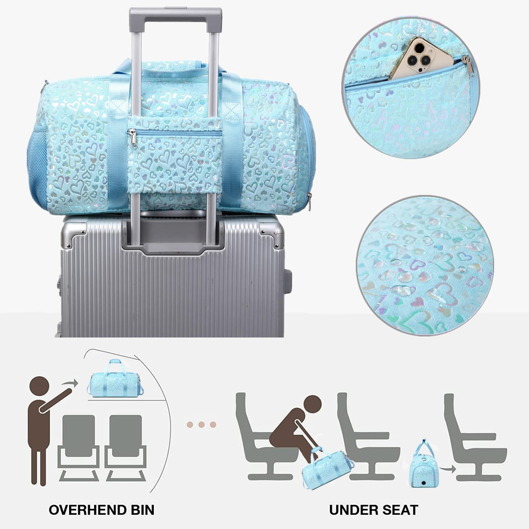 Reisetasche Kinder Sporttasche Kinder Mädchen Kleine Reisetasche Sporttaschen Saunatasche Schwimmtas