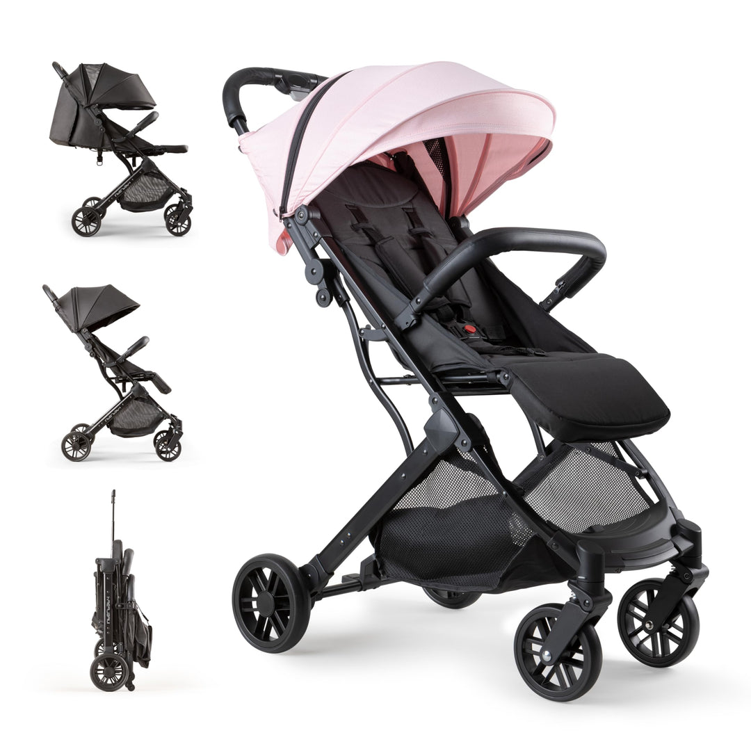 Interbaby Kinderwagen | Reisebuggy von der Geburt bis zu 48 Monaten oder 22 Kg | Quick Fold Button,