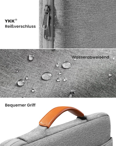 tomtoc 360° Tasche Hülle für 13 Zoll MacBook Air M2/A2681 M1/A2337 2022-2018, 13-Zoll MacBook Pro M2