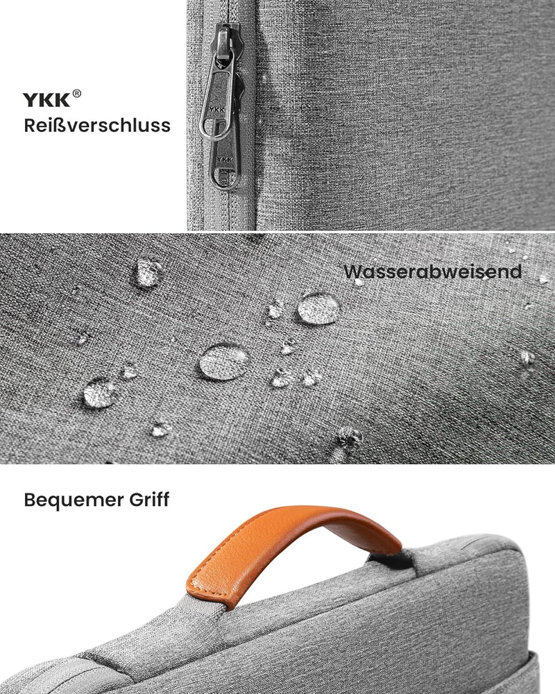 tomtoc 360° Tasche Hülle für 13 Zoll MacBook Air M2/A2681 M1/A2337 2022-2018, 13-Zoll MacBook Pro M2