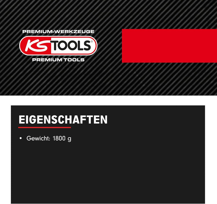 KS Tools Spiralschlauch Druckluft 515.3340 Ø 10mm I 15m langer, elastischer PU-Druckluftschlauch mit