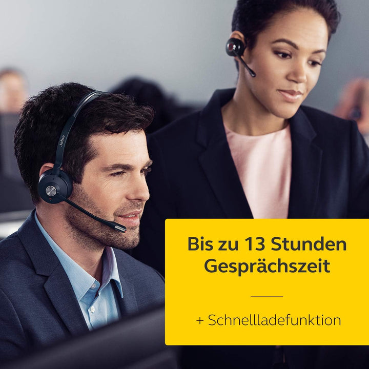 Jabra Engage 75 On-Ear Dect Stereo Kopfhörer - Skype for Business zertifiziert, mit Noise-Cancelling
