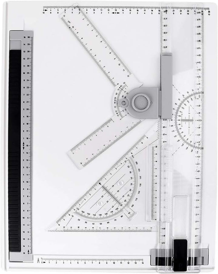 37 x 29 cm multifunktionales schnelles Zeichenbrett A4 tragbares Zeichenbrett mit klarem Grafikwinke