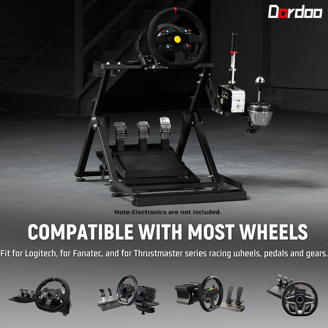 Dardoo X Frame Racing Wheel Stand Faltbare Passform für Logitech G25 G27 G29 G920, für Thrustmaster