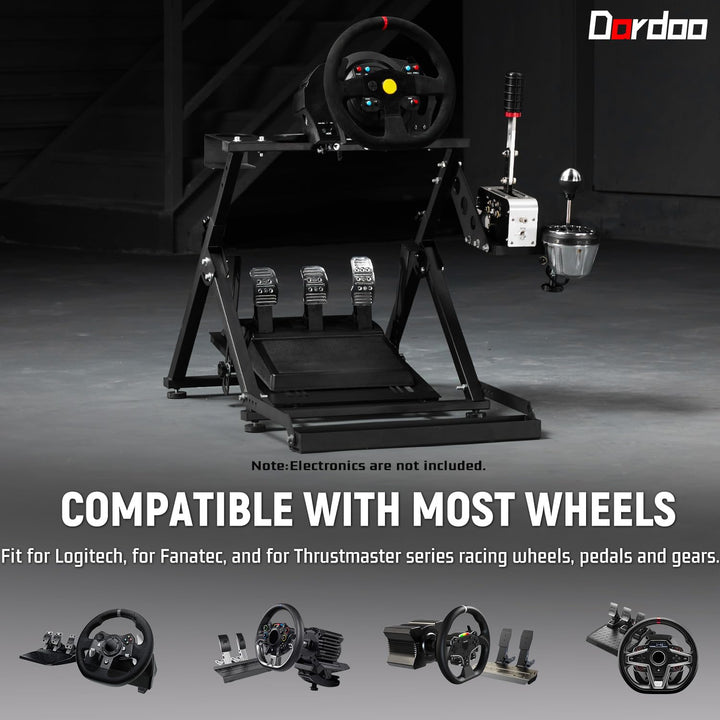 Dardoo X Frame Racing Wheel Stand Faltbare Passform für Logitech G25 G27 G29 G920, für Thrustmaster