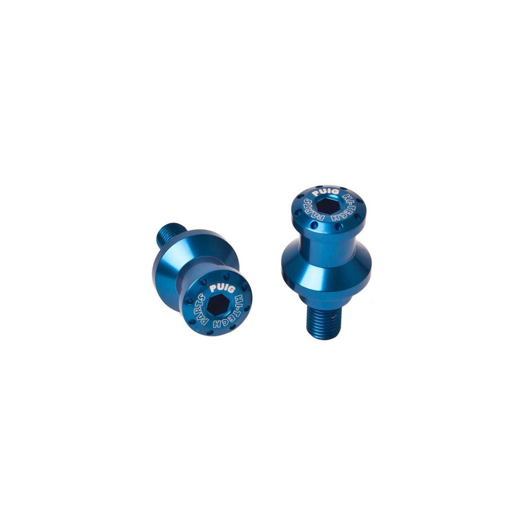 Eingriffsrollen für Montageständer Set Puig Hi-Tech 8MM blau, Blau