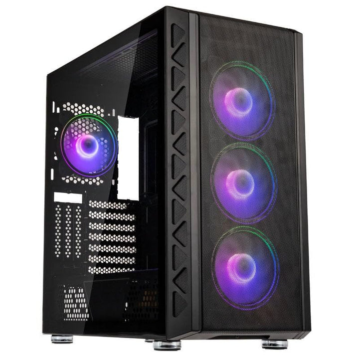 Kolink Citadel Mesh ARGB Midi-Tower PC Gehäuse E ATX Gehäuse RGB PC-Gehäuse, Tempered Glass Computer