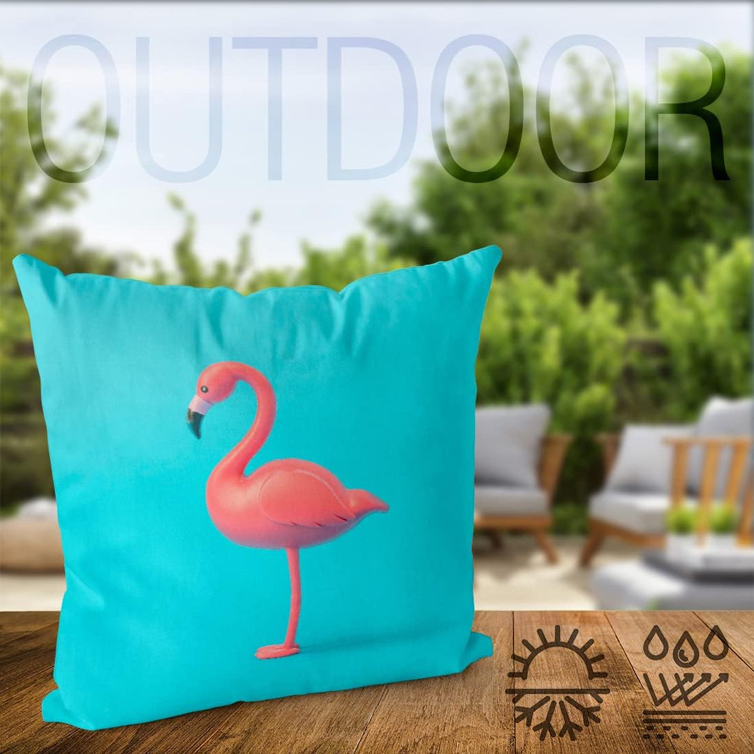 VOID Flamingo Türkis Kissenbezug Kissenhülle Sofakissen Kissen Deko Outdoor-Kissen Dekokissen, Kisse