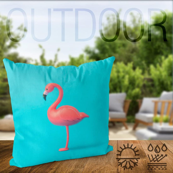 VOID Flamingo Türkis Kissenbezug Kissenhülle Sofakissen Kissen Deko Outdoor-Kissen Dekokissen, Kisse