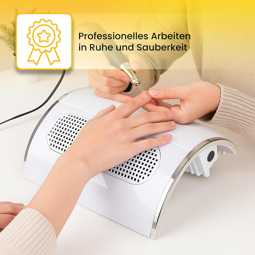 Retoo Nagelstaubabsauger Professioneller 40 W, Nagel Staubsauger für Acrylnägel, Gelnägel, Kallus En