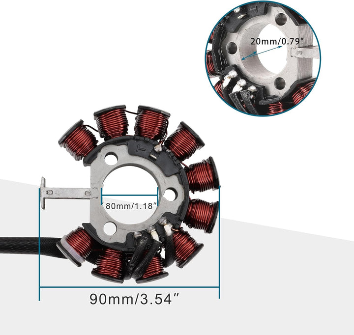 GOOFIT 18 Spule Motorrad Magneto Stator Spule Zündgenerator Motor Zubehör Ersatz für XA125
