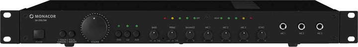 MONACOR SA-250/SW Universal-Stereo-Mischverstärker, 2 Kanäle, 3 Stereo-Line-Eingänge, 100W schwarz