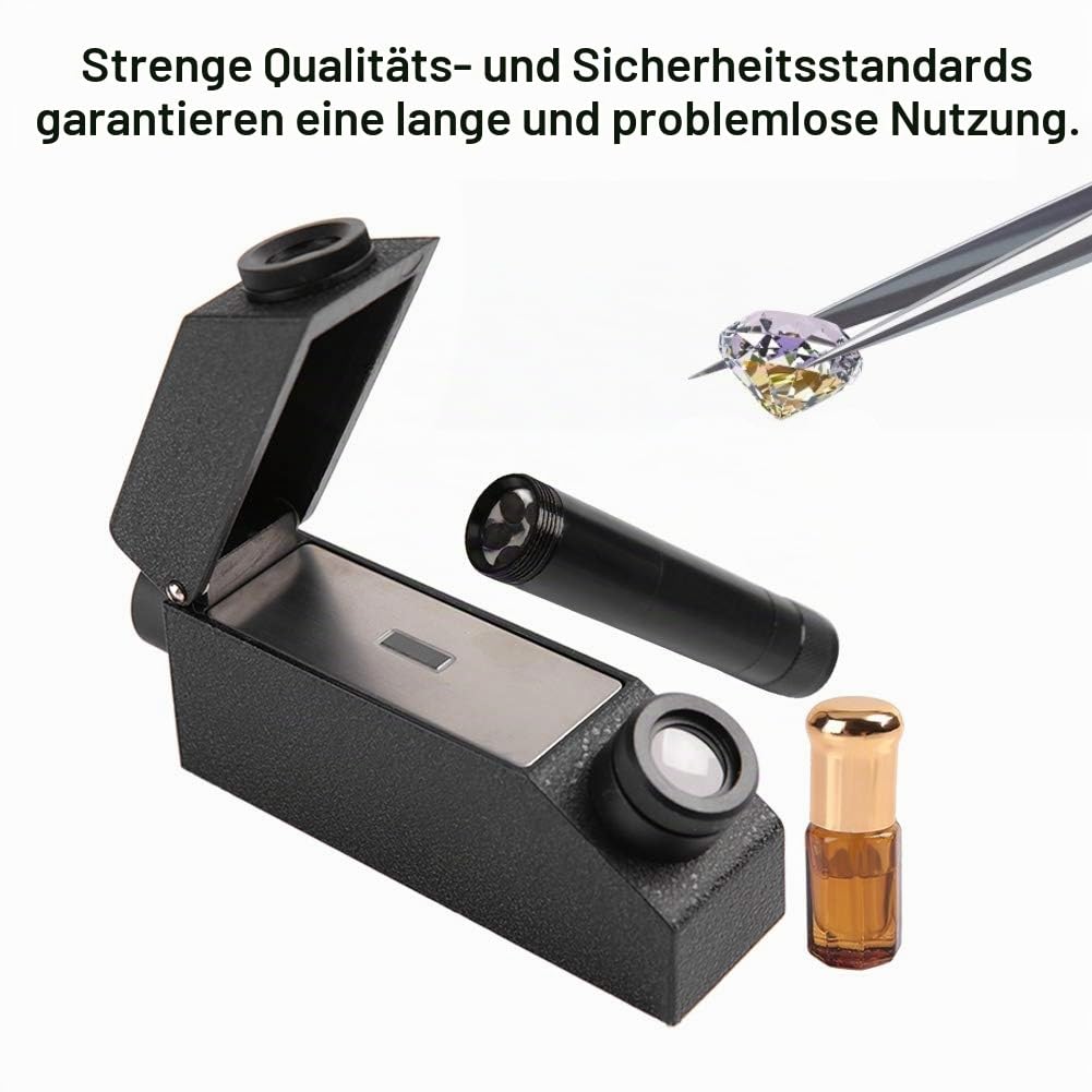 Edelstein Refraktometer Professionell RHG181, Brechungsindexmessung 1.30-1.81 für Edelsteine und Fes