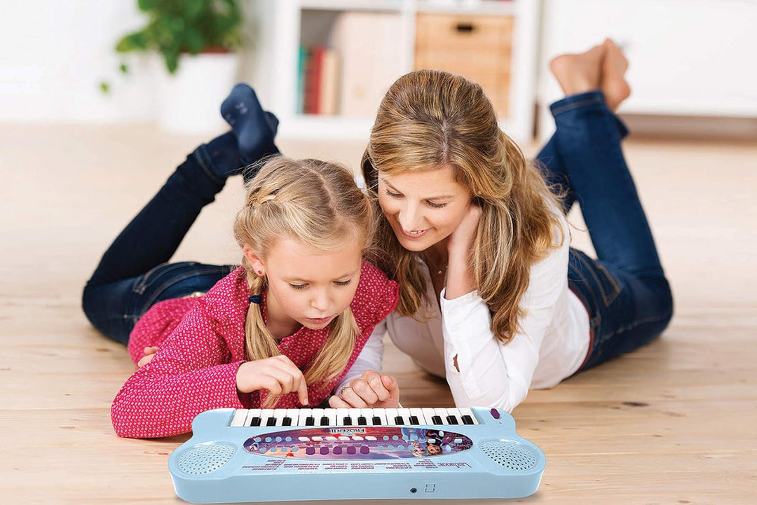 Lexibook K703FZ_50 Frozen 2 Die Eiskönigin ELSA Anna Olaf Elektronische Einhorn-Tastatur, 32-Tasten-