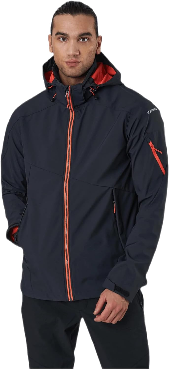 ICEPEAK Herren Softshelljacke Barling 48 Anthrazit, 48 Anthrazit