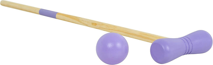 TP Toys Wooden Croquet Set FSC Certified 2-4 Player Outdoor Garden Game for Kids 3+ with Mallets, Ba